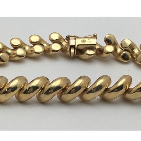 San Marco 10k gold 10 grams bracelet 7+ inches - Picture 2 of 11